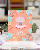 WAFFLE FLOWER: Seashell Frame | Coloring Stencil