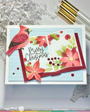 WAFFLE FLOWER: Open Book | Holiday Sayings | Stamp