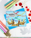 WAFFLE FLOWER: A-moose-ing Sentiments | Combo Stamp & Die
