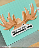 WAFFLE FLOWER: A-moose-ing Sentiments | Combo Stamp & Die