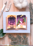 WAFFLE FLOWER: Open Book | Holiday Sayings | Stamp