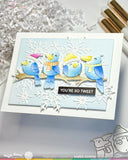 WAFFLE FLOWER: Birdie Friends in Winter | Stencil & Die