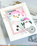 WAFFLE FLOWER: Nesting Postage Collage Let it Snow | Stencil