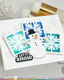 WAFFLE FLOWER: Snow Angel Sentiments | Combo Stamp & Die