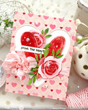 WAFFLE FLOWER: Dashed Lattice Hearts | Stencil