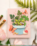 WAFFLE FLOWER: Die | Postage Collage Garden Critters