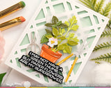 WAFFLE FLOWER: Die | Postage Collage Gardening Add Ons