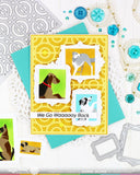 WAFFLE FLOWER: Postage Collage Frames | Die