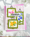 WAFFLE FLOWER: Postage Collage Frames | Die