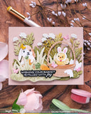 WAFFLE FLOWER: Basketful Sentiments | Combo Stamp & Die