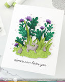 WAFFLE FLOWER: Basketful Sentiments | Combo Stamp & Die