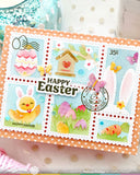 WAFFLE FLOWER: Postage Collage Egg Hunt | Stamp
