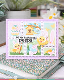 WAFFLE FLOWER: Postage Collage Egg Hunt | Stencil