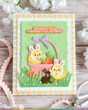 WAFFLE FLOWER: Basketful Sentiments | Combo Stamp & Die