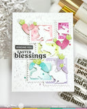 WAFFLE FLOWER: Postage Collage Bunny Silhouettes | Die