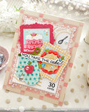 WAFFLE FLOWER: Stencil | Postage Collage Baking Fun