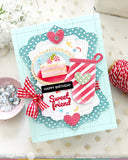 WAFFLE FLOWER: Stencil & Die | Postage Cake Slice