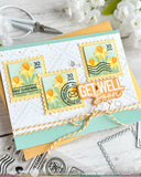 WAFFLE FLOWER: Stencil & Die Combo | Square Postage Daffodils