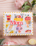 WAFFLE FLOWER: Stencil | Postage Collage Mom