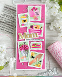 WAFFLE FLOWER: Stencil | Postage Collage Mom