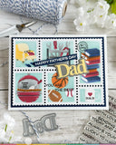WAFFLE FLOWER: Stamp | Postage Collage Mom & Dad Details