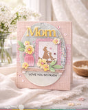 WAFFLE FLOWER: Stamp | Postage Collage Mom Silhouettes