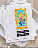 WAFFLE FLOWER: Stamp & Die Combo | Postage Collage Frames