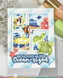 WAFFLE FLOWER: Die | Postage Collage Fish