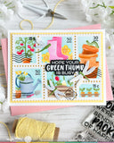 WAFFLE FLOWER: Stencil | Postage Collage Gardening