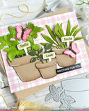 WAFFLE FLOWER: Die | Postage Collage Garden Critters