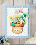 WAFFLE FLOWER: Die | Postage Collage Garden Critters
