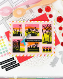 WAFFLE FLOWER: Stamp | Postage Collage Garden Silhouettes