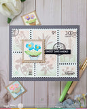 WAFFLE FLOWER: Stamp | Postage Collage Herb Silhouettes