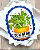 WAFFLE FLOWER: Stamp & Die Combo | Green Thumb Sentiments