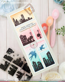 WAFFLE FLOWER: Die | Postage Collage Swallow Silhouettes