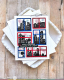 WAFFLE FLOWER: Die | Postage Collage Windows