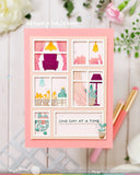 WAFFLE FLOWER: Die | Postage Collage Window Add-ons