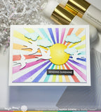 WAFFLE FLOWER: Die | Postage Collage Swallow Silhouettes