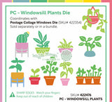 WAFFLE FLOWER: Die | Postage Collage Windowsill Plants