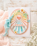 WAFFLE FLOWER: Die | A2 Piercing Sunburst Texture