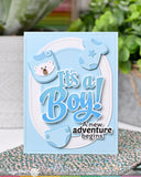 WAFFLE FLOWER: Die | Baby Announcement