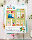 WAFFLE FLOWER: Die | Postage Collage Window Add-ons