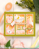 WAFFLE FLOWER: Stencil | Postage Collage Baby
