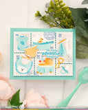 WAFFLE FLOWER: Stencil | Postage Collage Baby