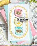 WAFFLE FLOWER: Stamp & Die Combo | Baby Announcement Sentiments
