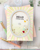 WAFFLE FLOWER: Stamp & Die Combo | Baby Announcement Sentiments