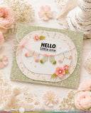 WAFFLE FLOWER: Stamp & Die Combo | Baby Announcement Sentiments