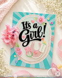 WAFFLE FLOWER: Stamp & Die Combo | Baby Announcement Sentiments