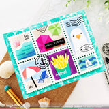 WAFFLE FLOWER: Postage Collage Beach Days | Stamp