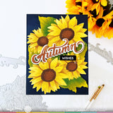 WAFFLE FLOWER: Sunflower Cluster | Combo Die & Stencil